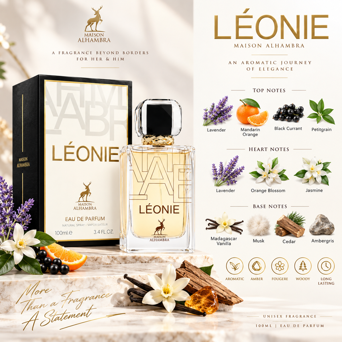 Maison Alhambra Léonie Eau de Parfum 100ml – Unisex