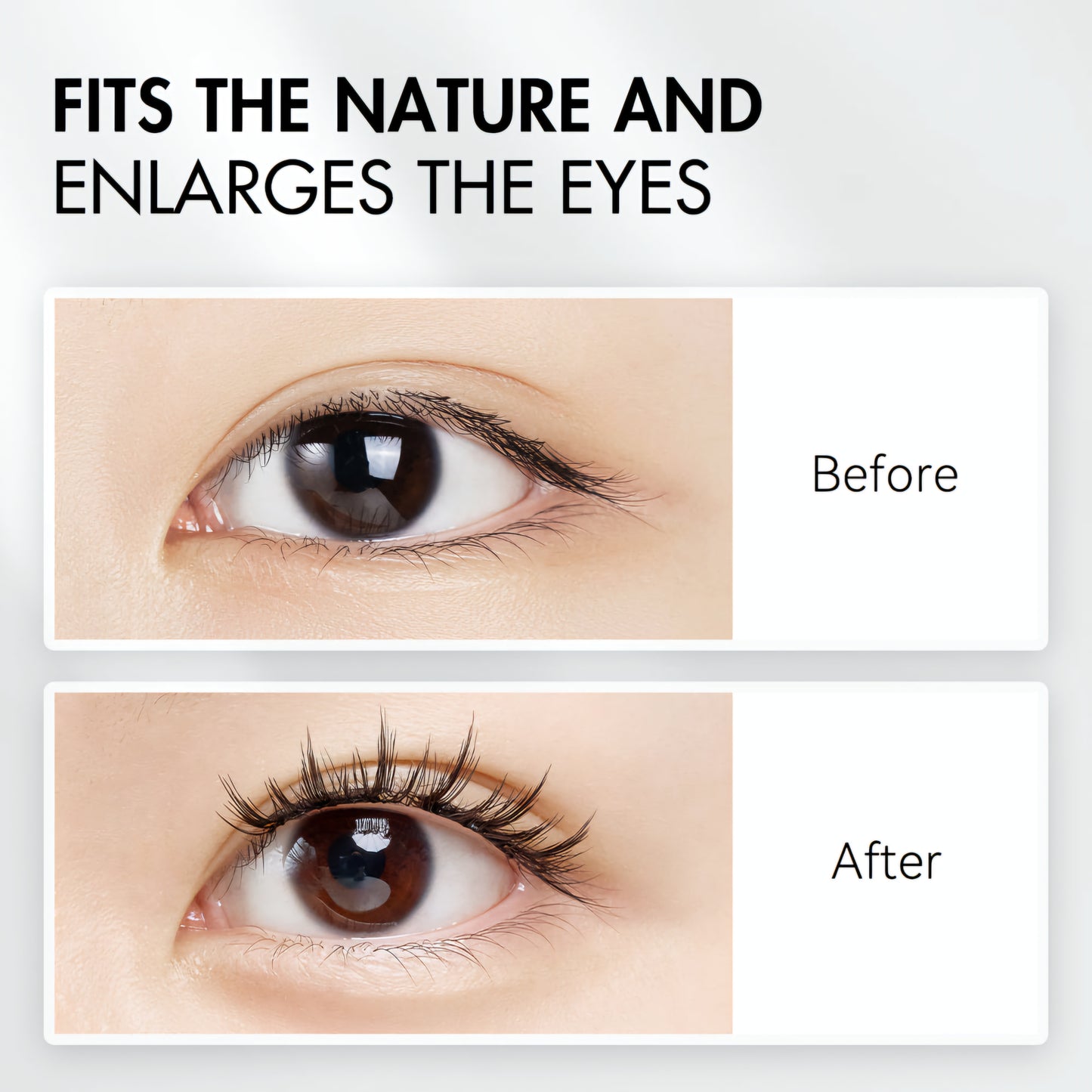WOSADO® NO.10 Ultra Black Soft Magnetic Eyelashes – Upgraded All-in-One Box