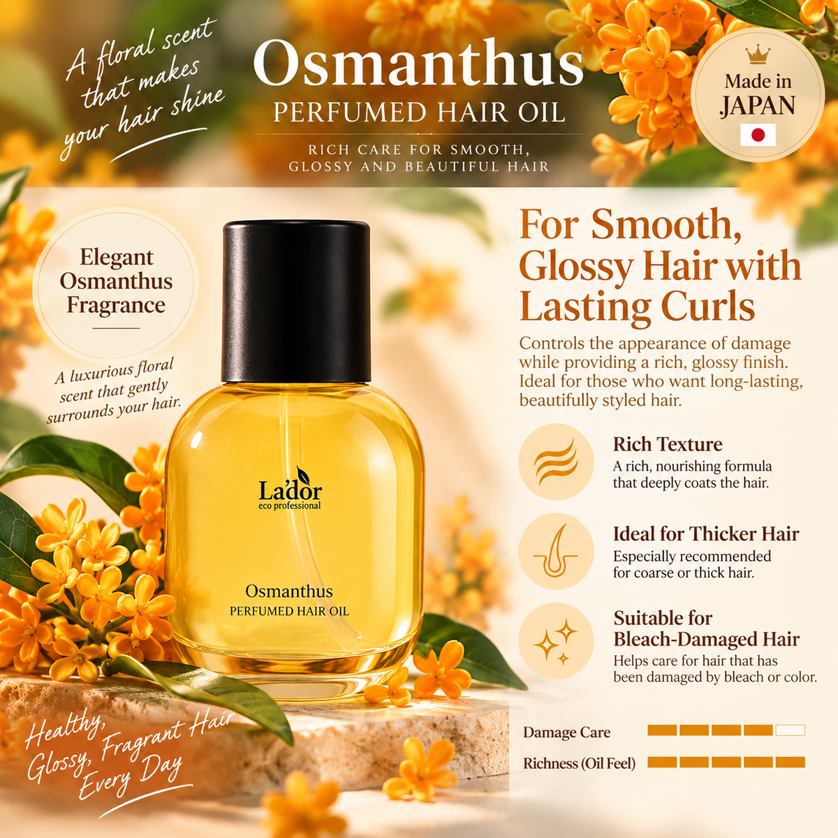La'dor Hair Perfume Oil | Osmanthus | 30ml