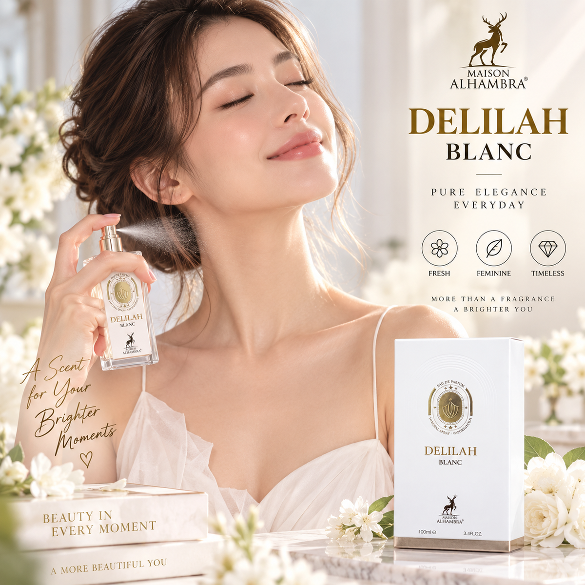 Maison Alhambra Delilah Blanc Eau de Parfum for Women – 100ml