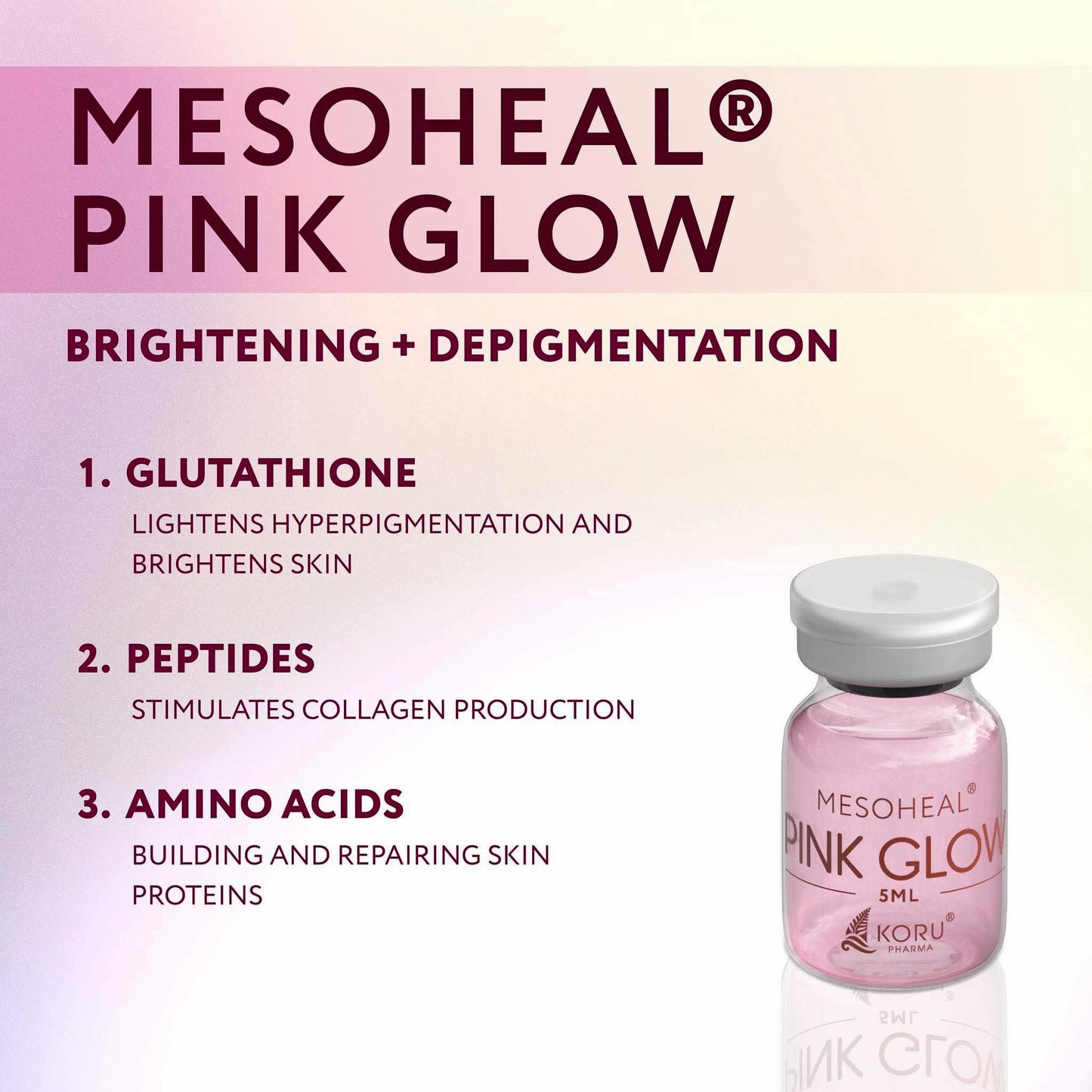 Mesoheal Pink Glow | Pigmentation | Rejuvinates | Brigthening
