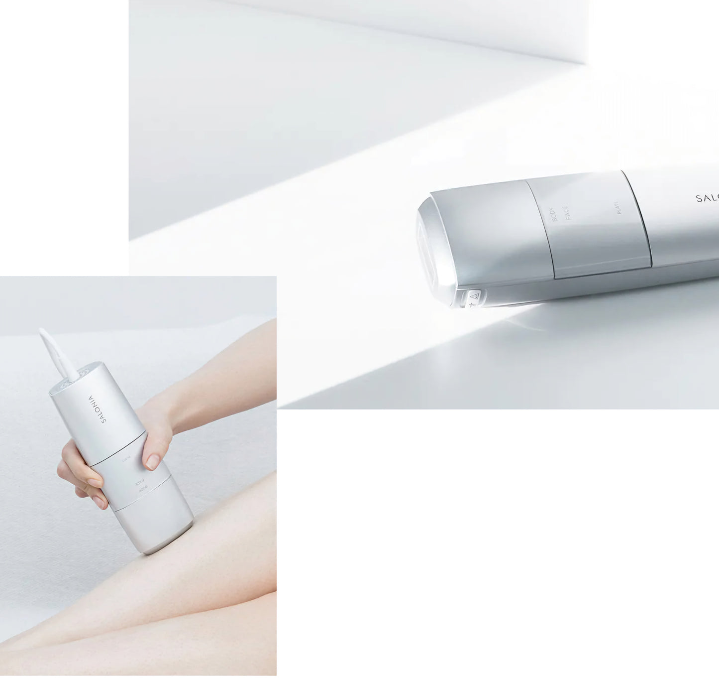 SALONIA Flash Crystal SILKEPI Hair Removal Device for Men and Women
