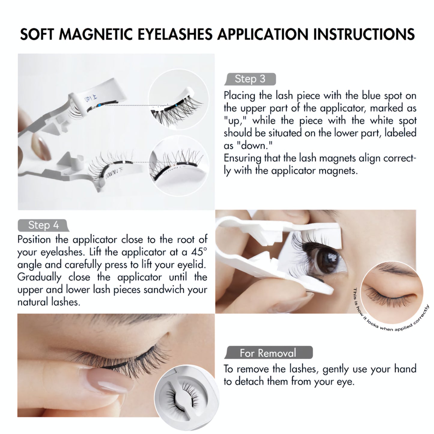 WOSADO® NO.12+ Irish Black Soft Magnetic Eyelashes – Upgraded All-in-One Box