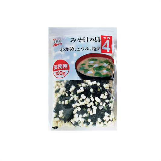 Nagatanien Instant Miso Soup Ingredients (Wakame, Tofu, Green Onion) 100g