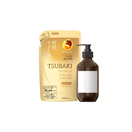 Tsubaki Premium Volume & Repair | Refill with Free Pump Dispenser 330ml