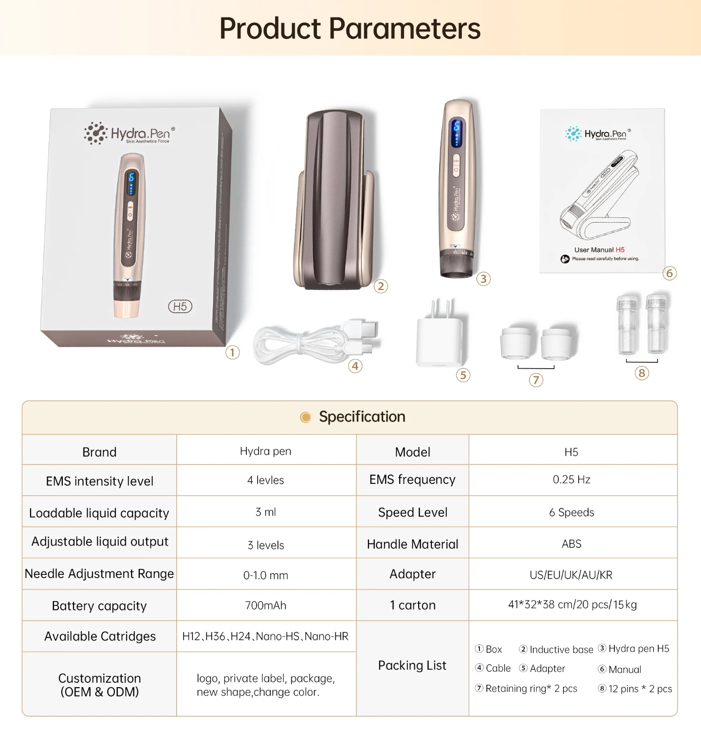 Hydra Pen Rose Gold  | H5