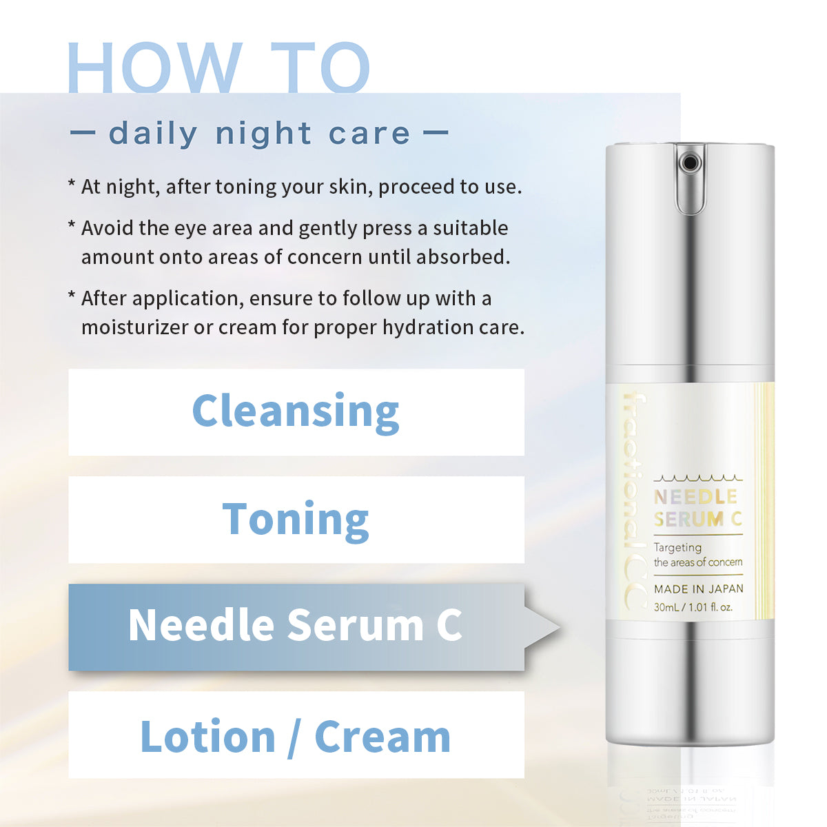 Fractional CC 150,000 Needle Serum C | Vitamin C | Glutathione | Licorice Extract 30ml