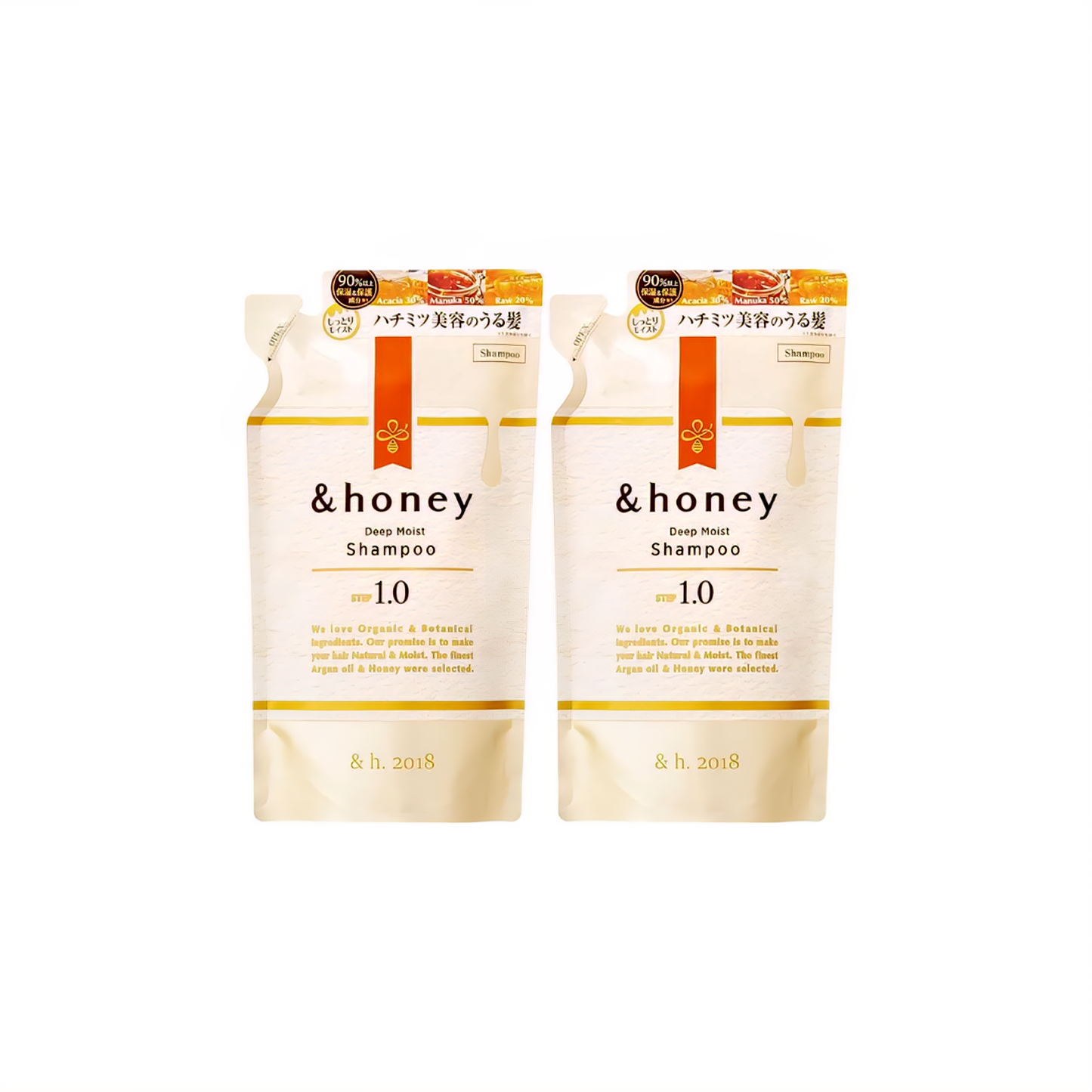 &Honey Deep Moist Shampoo & Treatment| Refill 350ml
