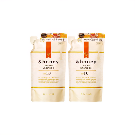 &Honey Deep Moist Shampoo & Treatment| Refill  350ml
