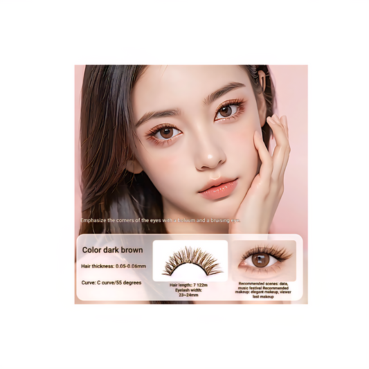 Sweet Cat | Black Brown | Magnetic Eyelashes