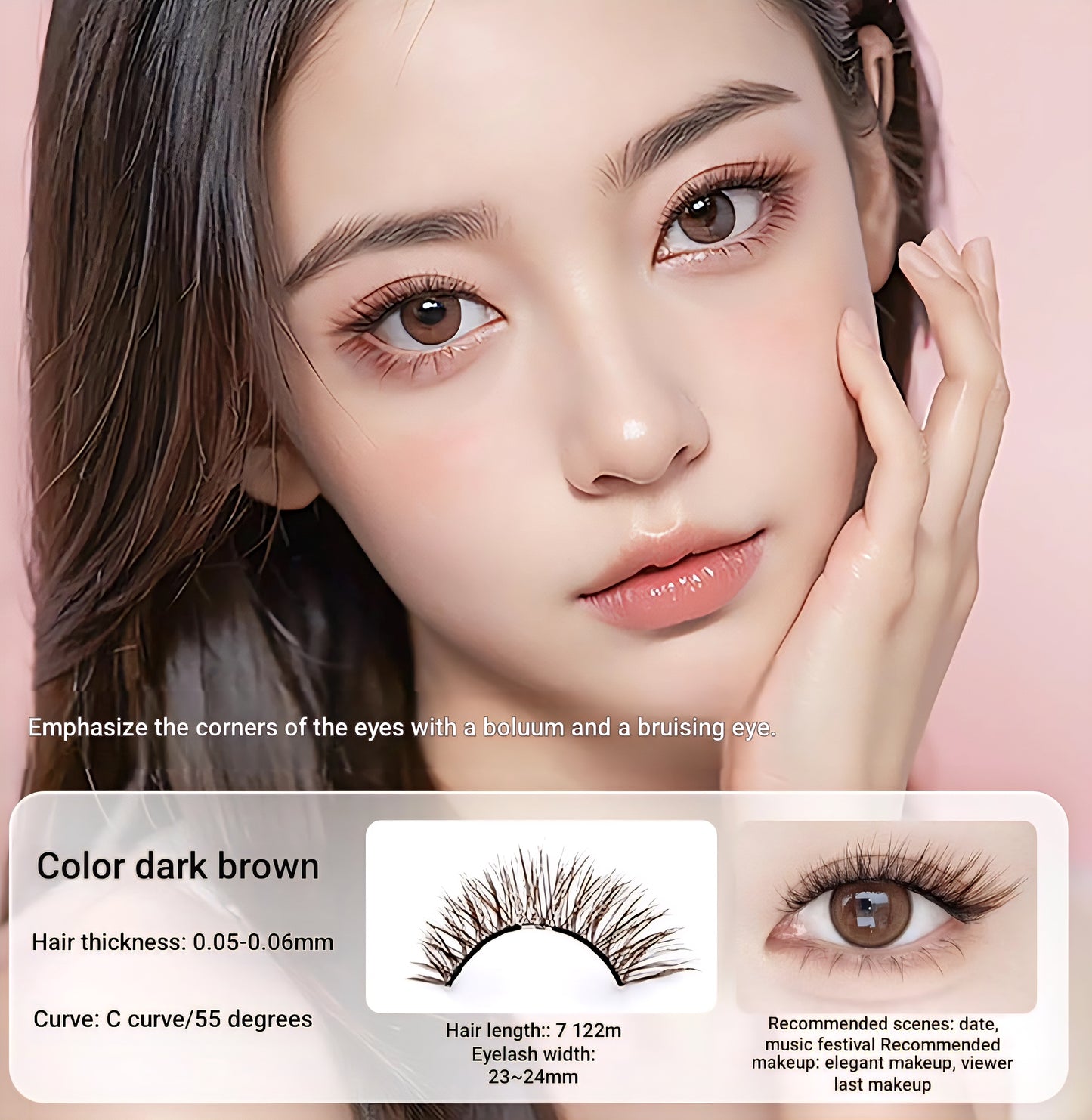 Sweet Cat | Black Brown | Magnetic Eyelashes