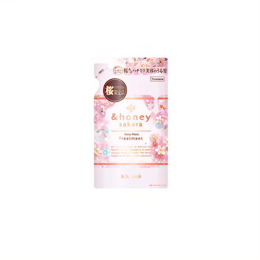 &Honey Deep Moist Sakura Treatment Refill | 385ML