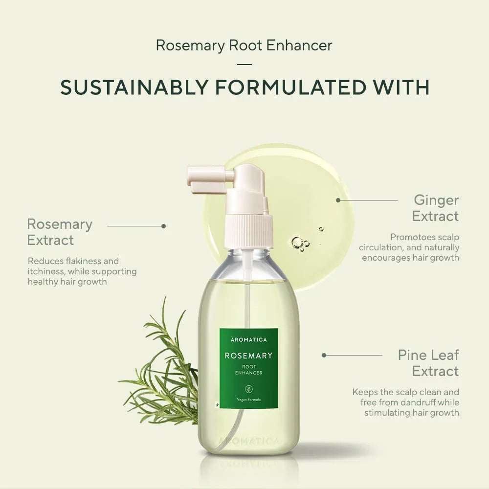 Aromatica Rosemary Hair Root Enhancer 100ml | Vegan