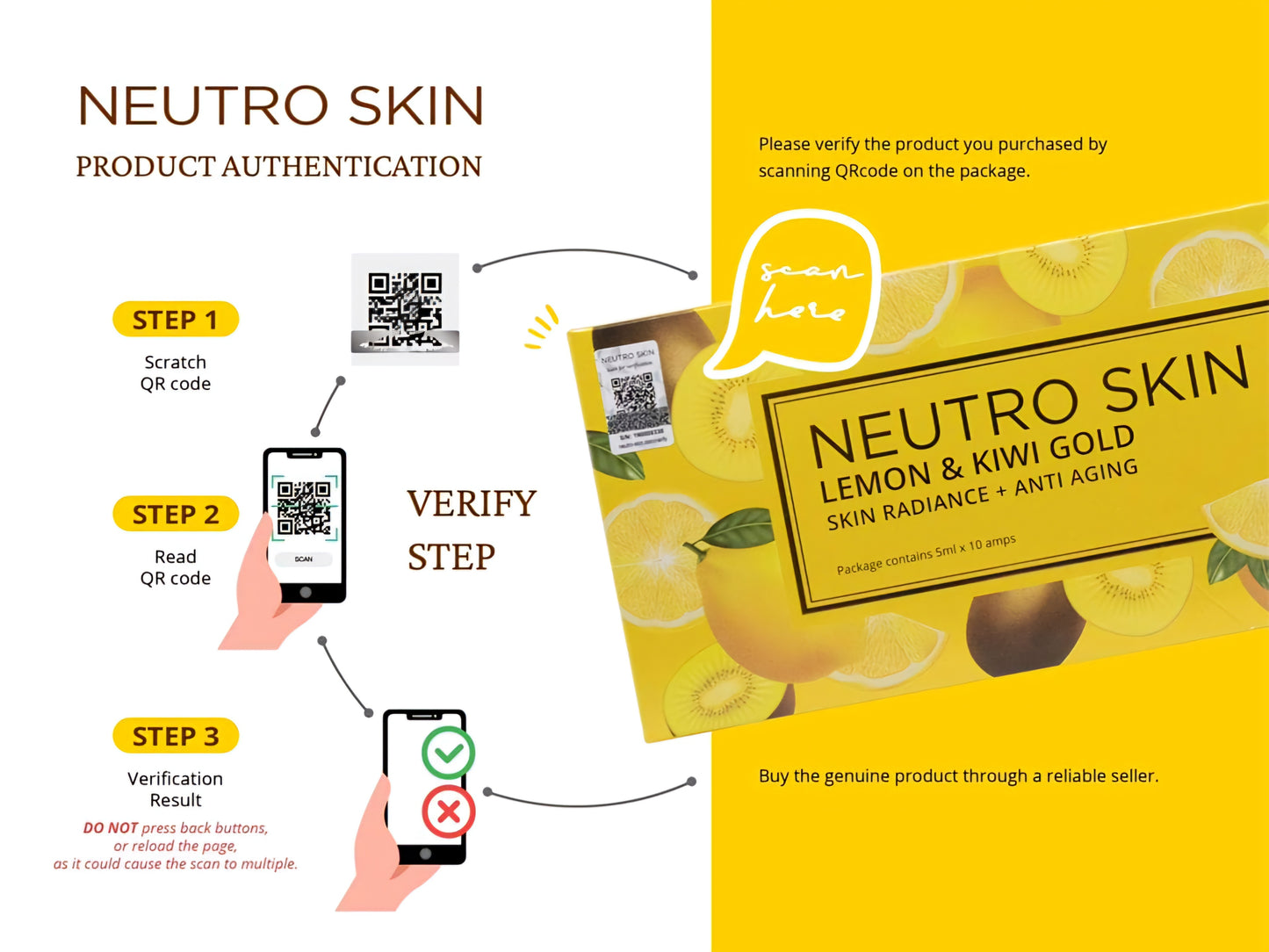 Neutro Skin Lemon & Kiwi Gold