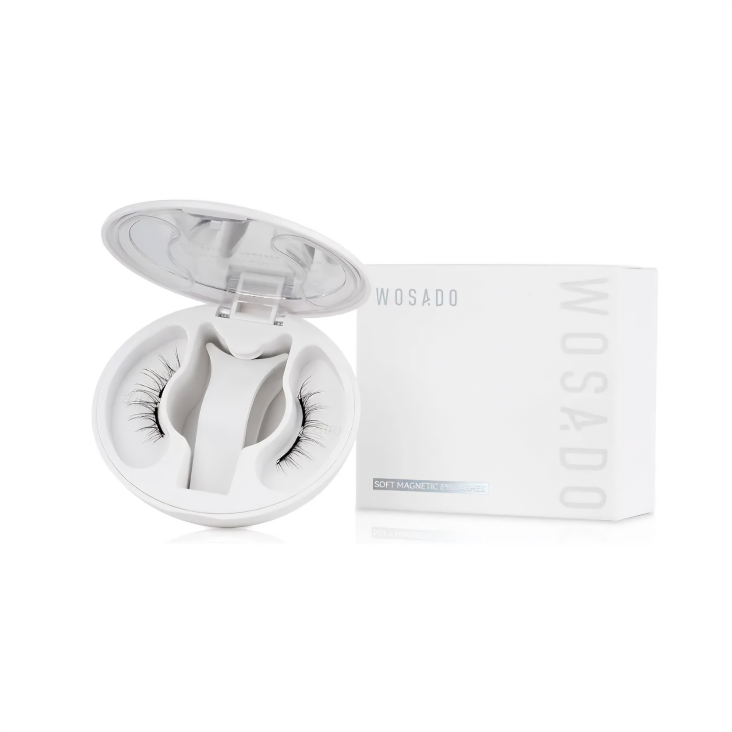 WOSADO® NO.9 Feather Black Soft Magnetic Eyelashes – Upgraded All-in-One Box
