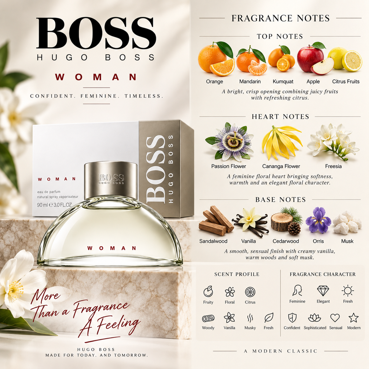 BOSS Woman Eau de Parfum 90ml – For Women