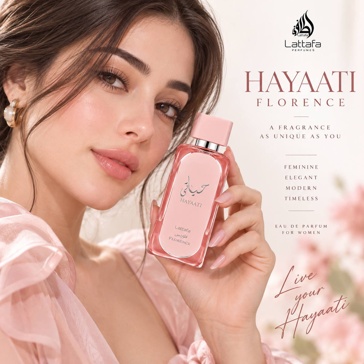 Lattafa Hayaati Florence Eau de Parfum 100ml – For Women Authentic