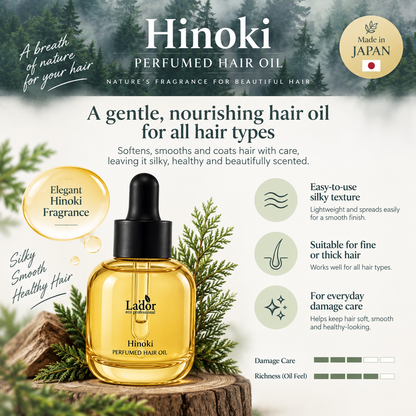 La'dor Hair Perfume Oil | Hinoki | 30ml