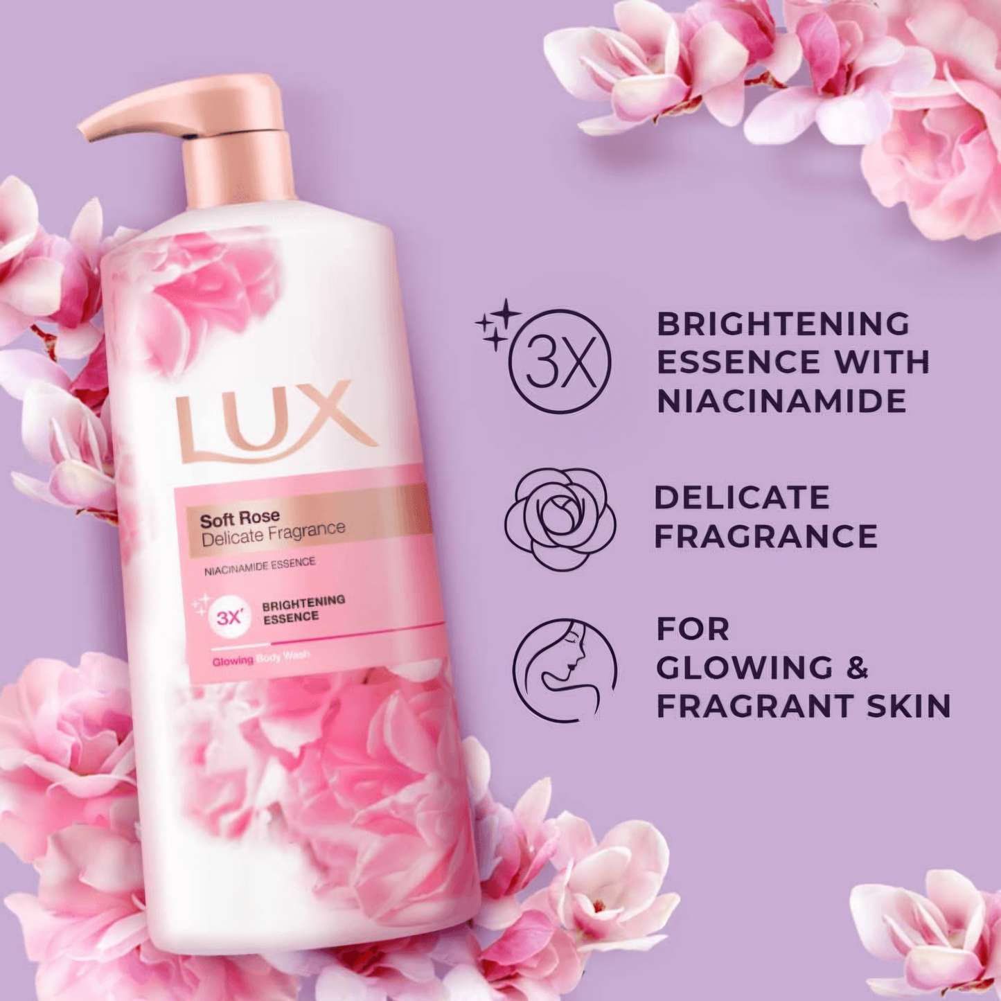 Lux Body Wash with Niacinamide Brightening