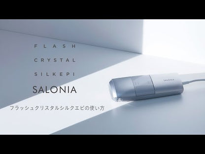 SALONIA Flash Crystal SILKEPI Hair Removal Device for Men and Women