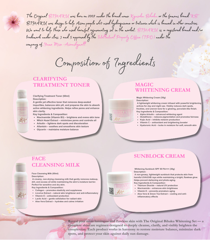 The Original Bihaku Whitening Set | None Hydroquinone | None Irritating