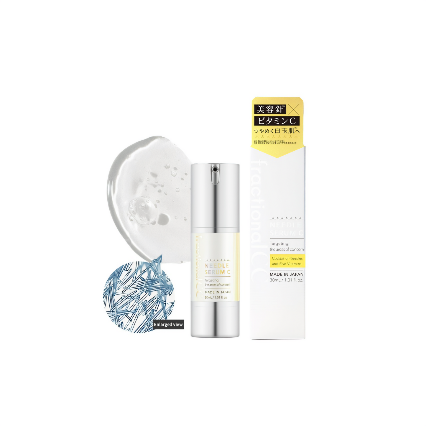 Fractional CC 150,000 Needle Serum C | Vitamin C | Glutathione | Licorice Extract 30ml