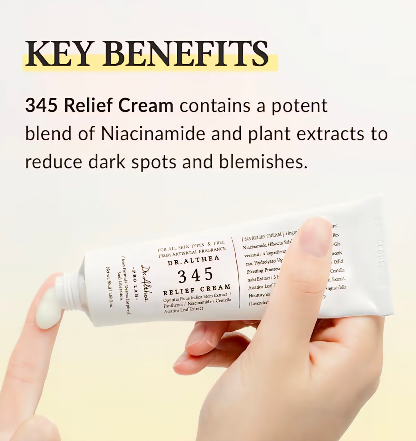 Dr. Althea 345 Cream | For Sensitive Skin | Niacinamide | Ceramide | Panthenol |