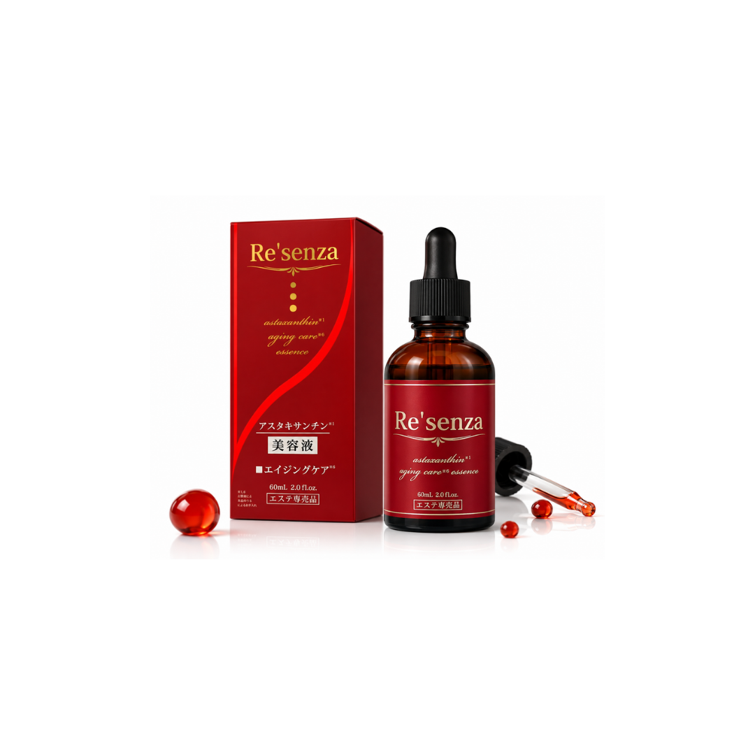 Re'senza Astaxanthin | Anti-Aging Care | Retinol | Fullerence | Collagen | Hyaluronic Acid | Glycyllithic Acid 60ml
