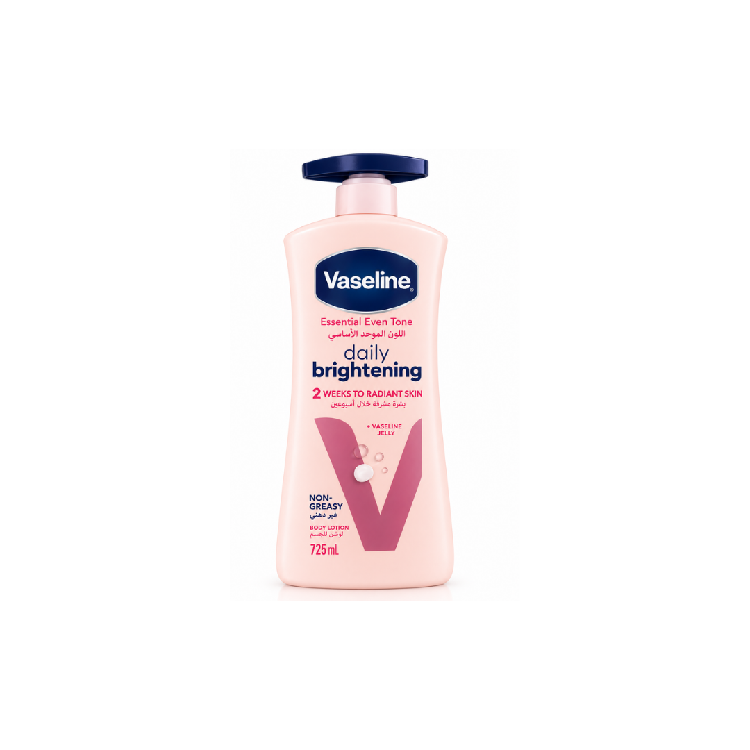 Vaseline Essential Even Tone Daily Brightening Body Lotion 725 mL – Non-Greasy Moisturizing Lotion
