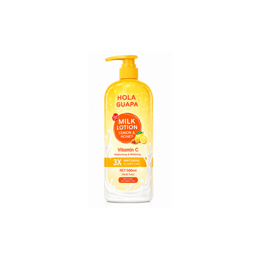 Hola Guapa | Milk Lotion | Lemon & Honey | Vitamin C | 3x Whitening | 500ml