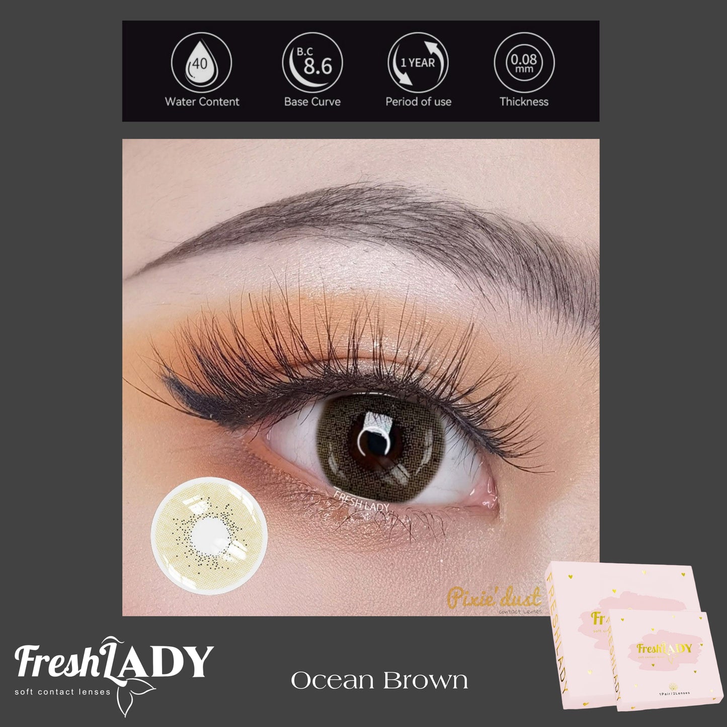 FreshLady Ocean Brown