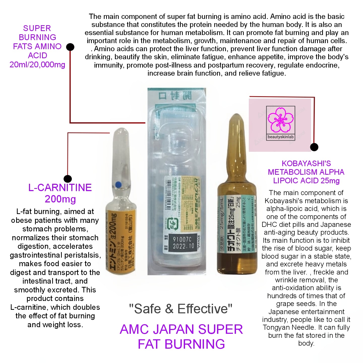 AMC Japan Slimming Drip AMCジャパンスリミング点滴 Beauty & Slimming