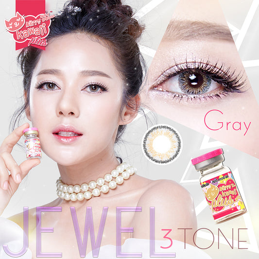 Kitty Kawaii 3 Tone Jewel Gray